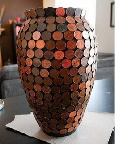 Copper Coin Vase - Zameen Blog