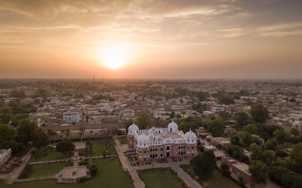 Aerial view of Bahawalpur in Pakistan 