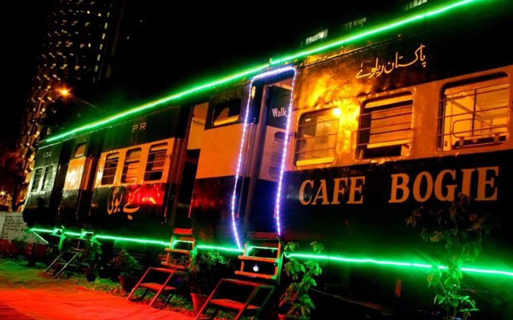 Cafe Bogie is a famous theme restaurant in Karachi