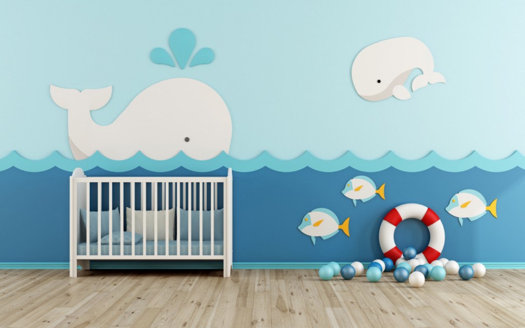 A nursery with an interesting theme can breathe life into a dull looking nursery