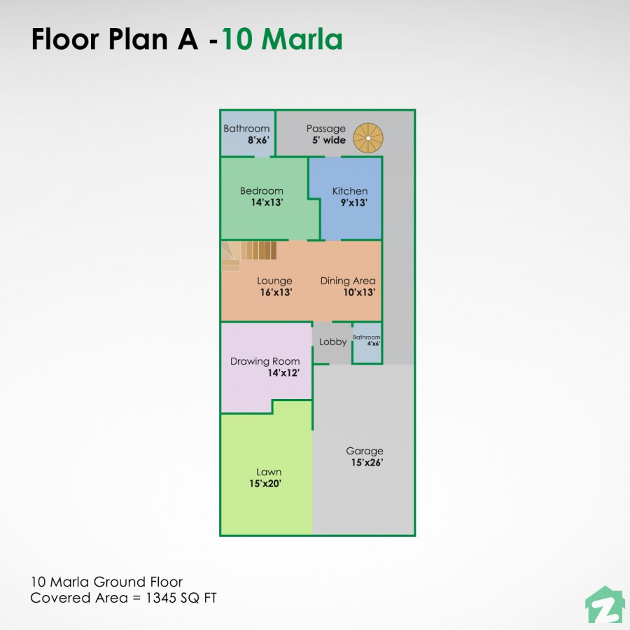 10 Marla House Design Floor Plans Dimensions More Zameen Blog