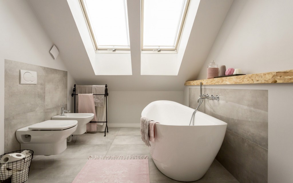 install windows to allow more natural light in your bathroom