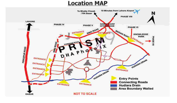 Dha Phase 9 Map 