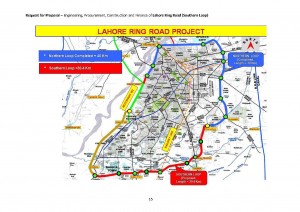 Lahore Ring Road Route